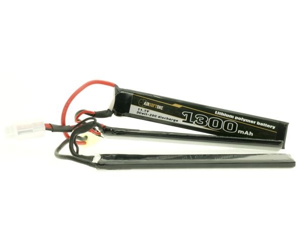 Airsoftone OP-1300/20/3S 11.1V LiPo akku (1+1+1)